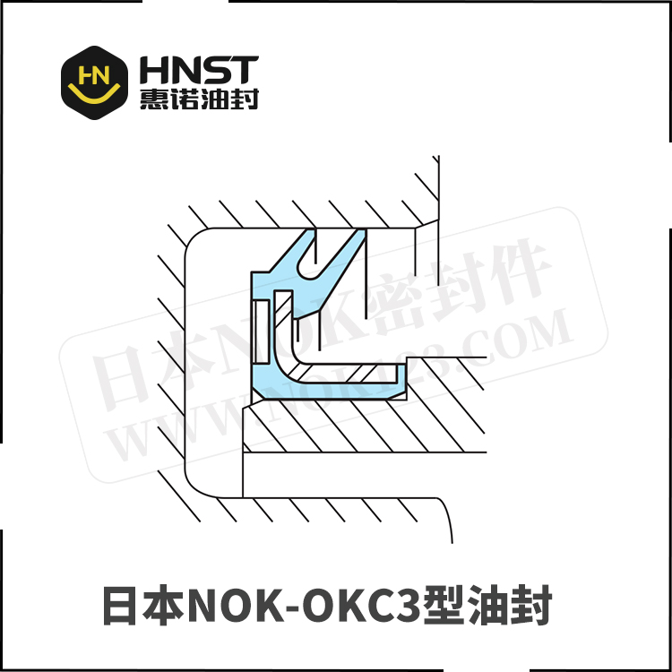 日本NOK品牌OKC3油封截面图