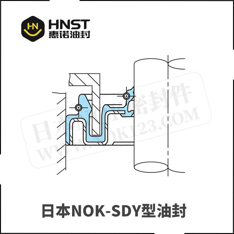 日本NOK油封SDY洗衣机密封件沟槽图
